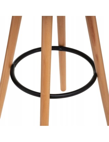 SGABELLI: vendita online SGABELLO BAR MAXON CON GAMBE IN LEGNO H 93CM NERO in offerta