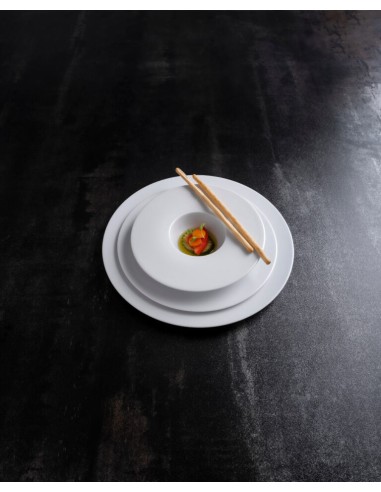 PIATTI: vendita online PIATTO FONDO GOURMET BIANCO 25 CM SATURNO COSTAVERDE in offerta