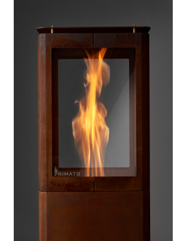 STUFE E RISCALDATORI: vendita online STUFA FARO QUBE PRIMATO PATERNO CON TAVOLO CORTEN 114 X 114 CM in offerta