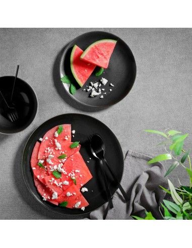 PIATTI: vendita online PIATTO COUPE CM.24 PORCELLANA NERO ANGRY COSTAVERDE in offerta