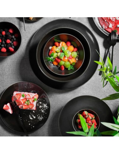 PIATTI: vendita online PIATTO VASSOIO RETTANGOLARE CM.31X13 PORCELLANA NERO ANGRY COSTAVERDE in offerta