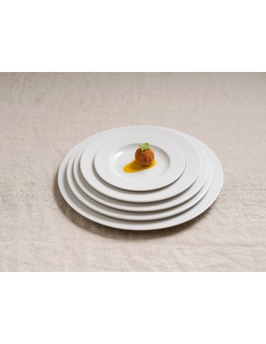 PIATTI: vendita online PIATTO PIANO CM.27 PORCELLANA BIANCO RAIO COSTAVERDE in offerta