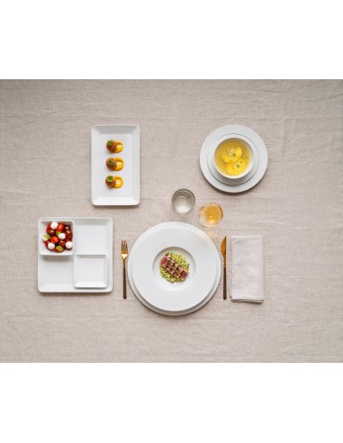 PIATTI: vendita online PIATTO PIANO CM.27 PORCELLANA BIANCO RAIO COSTAVERDE in offerta
