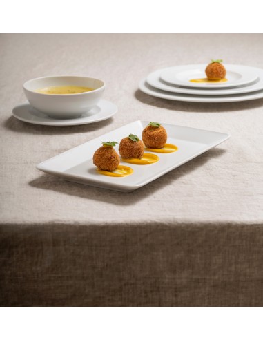 PIATTI: vendita online PIATTO PIANO CM.24 PORCELLANA BIANCO RAIO COSTAVERDE in offerta