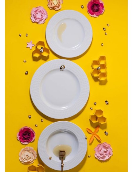 PIATTI: vendita online PIATTO PASTA BOWL CM.27X3H PORCELLANA BIANCO HONEY in offerta