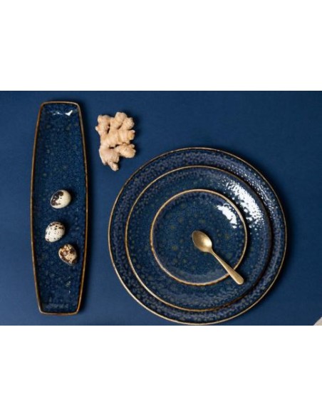 VASSOI-TAGLIERI: vendita online VASSOIO RETTANGOLARE CM.34X9,5 PORCELLANA SKYFALL BLU in offerta