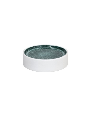 INSALATIERE-CIOTOLE-COPPETTE: vendita online CIOTOLA/ALZATA ELIPSE WHITE TOGNANA Ø 12 CM PORCELLANA BIANCA/VERDE in offerta