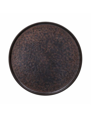 PIATTI: vendita online PIANO BORDATO SHOW PLATE CORTEN TOGNANA Ø 30 CM IN MELAMINA in offerta
