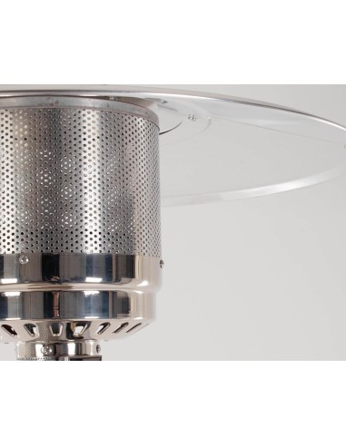 STUFE E RISCALDATORI: vendita online STUFA A FUNGO BIZZOTTO ACCIAIO INOX NERO CON RUOTE 13 KW GAS BUTANO in offerta