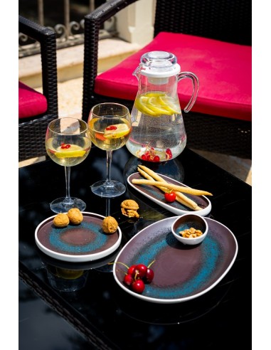 INSALATIERE-CIOTOLE-COPPETTE: vendita online COPPETTA OBLIQUA CM.13X12X7H ESTIA BLU REATTIVO IN PORCELLANA in offerta