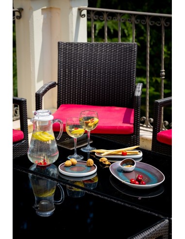 INSALATIERE-CIOTOLE-COPPETTE: vendita online COPPETTA OBLIQUA CM.13X12X7H ESTIA BLU REATTIVO IN PORCELLANA in offerta