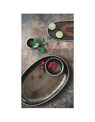 PIATTI: vendita online PIATTO FRUTTA CM.22,5X2H.ESTIA RUGGINE IN PORCELLANA LE COQ in offerta