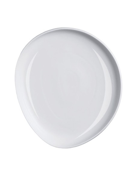 PIATTI: vendita online PIATTO SEGNAPOSTO CM.32,5X29X4H NINFA BIANCO LUCIDO IN PORCELLANA LE COQ in offerta