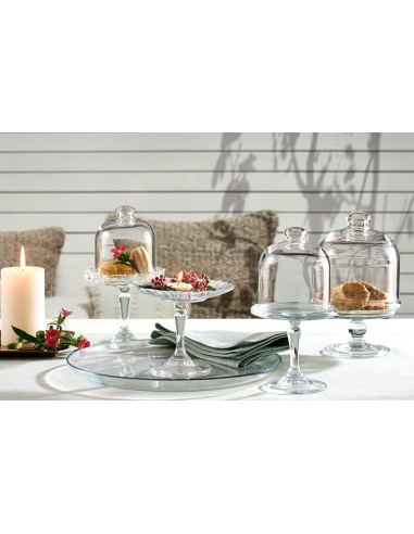 ALZATE-PORTATORTE-ESPOSITORI: vendita online ALZATA CON CAMPANA VETRO 11,8CM MINI PATISSERIE PASABAHCE in offerta