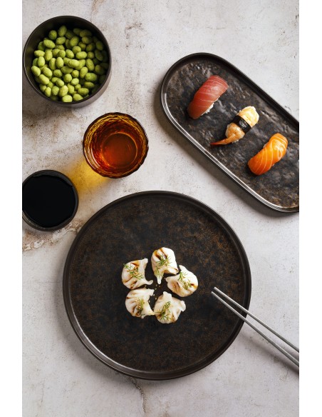 PIATTI: vendita online PIATTINO PIANO BORDATO SHOW PLATE CORTEN TOGNANA Ø 9 CM IN MELAMINA in offerta