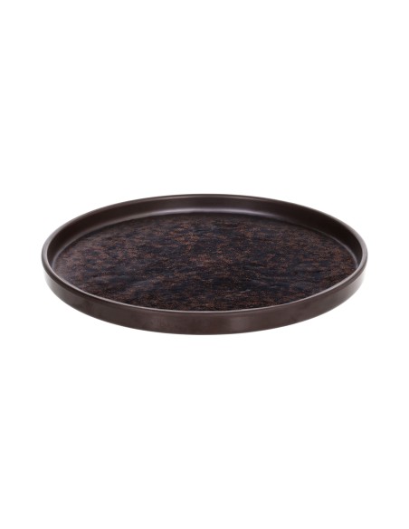 PIATTI: vendita online PIATTO PIANO BORDATO SHOW PLATE CORTEN TOGNANA Ø 25 CM IN MELAMINA in offerta