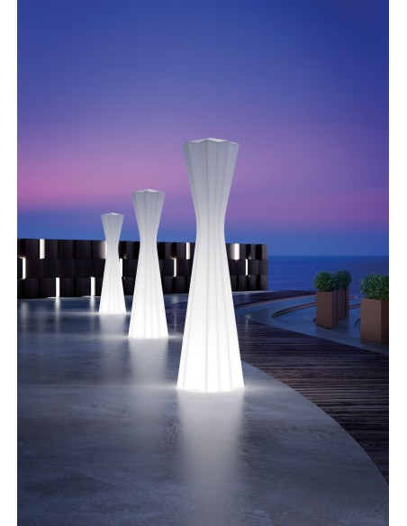 LAMPADE-LAMPADARI-SERIE LUMINOSE: vendita online LAMPADA DA TERRA FROZEN PLUST NEUTRO ALTEZZA 180 CM IN POLIETILENE in offerta