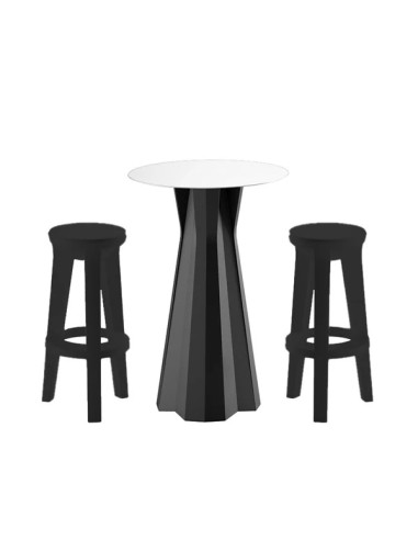 BASI TAVOLO: vendita online BASE TAVOLO FROZEN PLUST NERO INDOOR / OUTDOOR ALTEZZA 99 CM in offerta