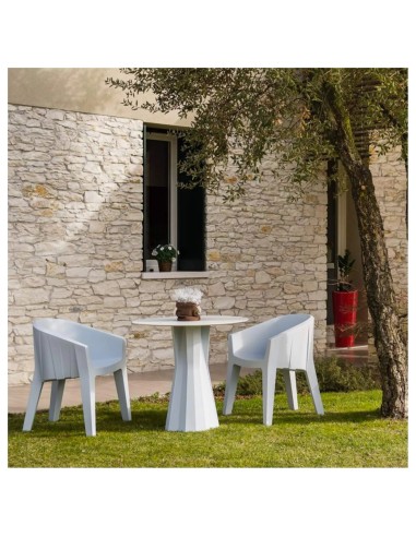 SEDIE-POLTRONE: vendita online POLTRONA FROZEN BIANCA PLUST ALTEZZA 45,5 CM IN POLIETILENE in offerta