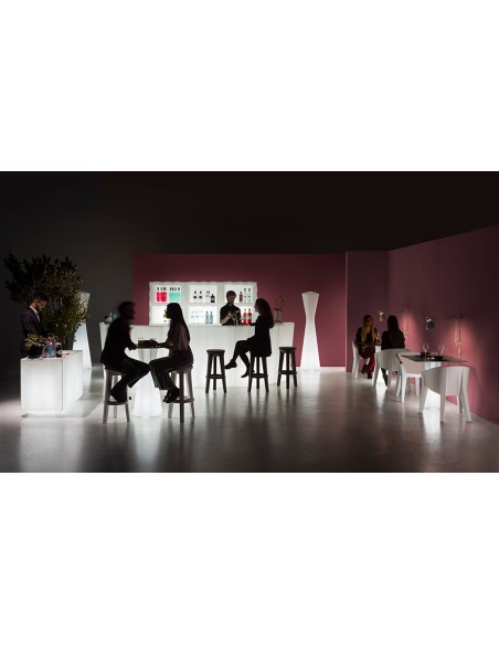 DRINK STATION-POSTAZIONI BAR: vendita online TAVOLO /CONTENITORE GHIACCIO CATERING FROZEN NEUTRO 122 X 62 CM in offerta