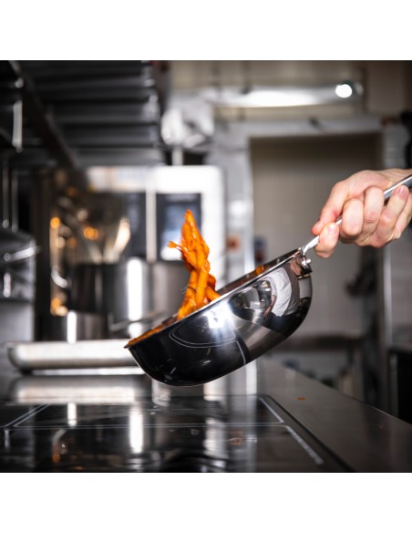 ALUINOX: vendita online WOK MANTECARE ALUINOX 1907 1 MANICO 24 CM H.9,5 in offerta