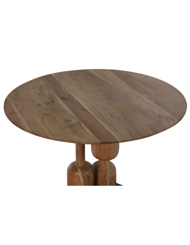 TAVOLI: vendita online TAVOLO ITEM Ø 106 CM ALTEZZA 76 CM IN LEGNO DI ACACIA E METALLO in offerta