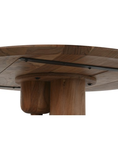 TAVOLI: vendita online TAVOLO ITEM Ø 106 CM ALTEZZA 76 CM IN LEGNO DI ACACIA E METALLO in offerta