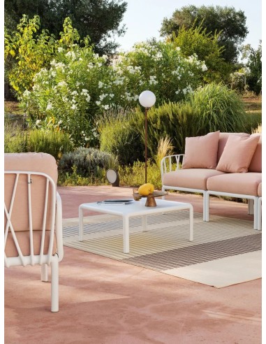 SALOTTINI: vendita online TAVOLINO KOMODO NARDI BIANCO 70 X 70 ALTEZZA 32,5 CM IN POLIPROPILENE in offerta