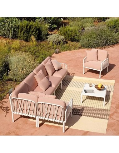 SALOTTINI: vendita online TAVOLINO KOMODO NARDI BIANCO 70 X 70 ALTEZZA 32,5 CM IN POLIPROPILENE in offerta