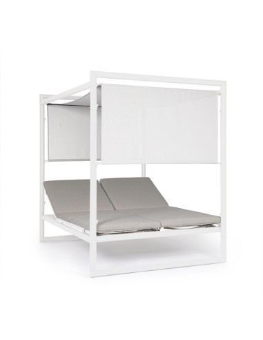 SDRAIO-LETTINI: vendita online KONNOR DAYBED BIANCO ALLUMINIO in offerta