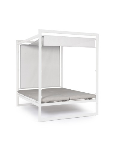 SDRAIO-LETTINI: vendita online KONNOR DAYBED BIANCO ALLUMINIO in offerta