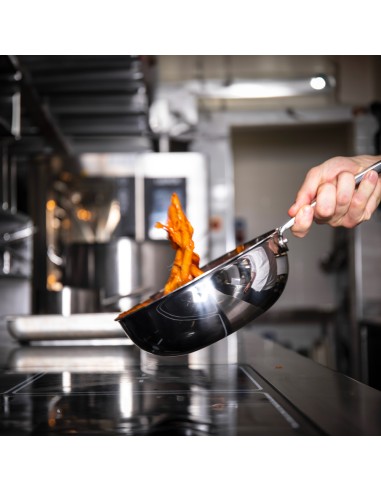 ALUINOX: vendita online WOK MANTECARE 1 MANICO ALUINOX 1907 AGNELLI Ø 28 CM SPESSORE 2,5 MM in offerta