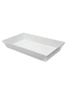 VASCHETTE: vendita online VASCHETTA RETTANGOLARE CM.30X21X4H BIANCA MELAMINA in offerta