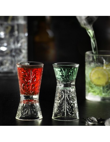 BICCHIERI: vendita online BICCHIERI CLESSIDRA 1-2OZ 3 E 6 CL TATTOO CONFEZIONE 6 PEZZI RCR in offerta