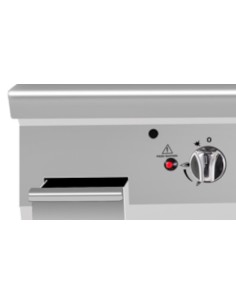 ATTREZZATURE ELETTRICHE: vendita online GRIGLIA A PIETRA LAVICA PROFESSIONALE GAS CON ANTA MM 400X900X1140H in offerta 2