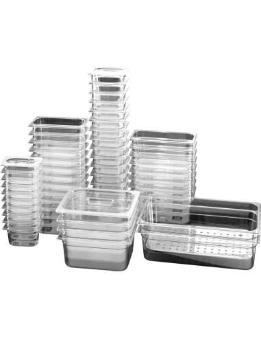 BACINELLE-COPERCHI-GRIGLIE POLICARB: vendita online COPERCHIO GASTRONORM MORI 2A 1/6 176 X 162 MM IN POLICARBONATO in offerta
