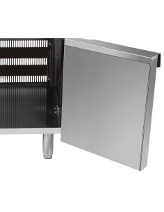 FRIGGITRICI: vendita online FRIGGITRICE 1 VASCA GAS CON ANTA LT.21 KW.17 MM.400X900X1140H in offerta 2