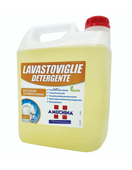 DETERGENTI: vendita online DETERGENTE LAVASTOVIGLIE KG.6 PER ACQUE MEDIE AMUCHINA in offerta