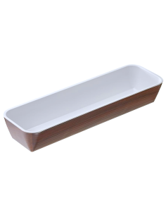 VASSOI-TAGLIERI: vendita online VASSOIO GN 2 /4 LEONE 53 X 16,2 X 8 CM IN MELAMINA EFFETTO LEGNO in offerta