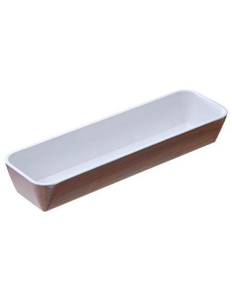 VASSOI-TAGLIERI: vendita online VASSOIO GN 2 /4 LEONE 53 X 16,2 X 8 CM IN MELAMINA EFFETTO LEGNO in offerta