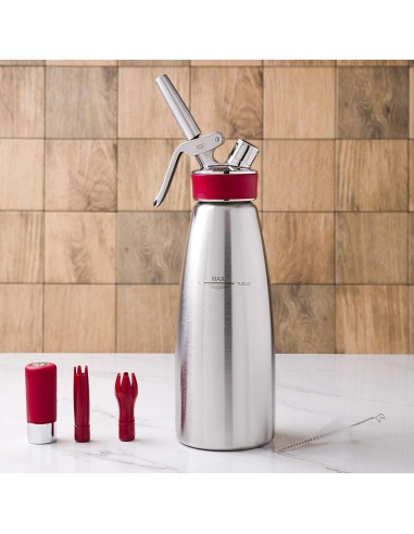 SIFONI: vendita online SIFONE MULTIFUNZIONE PROFESSIONALE ISI GOURMET PLUS 1 LITRO ACCIAIO INOX in offerta