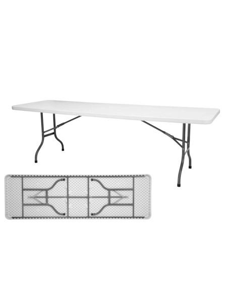 TAVOLI: vendita online TAVOLO CATERING FISSO 245 X 76 x 74 CM CON GAMBE PIEGHEVOLI COSENTINO in offerta