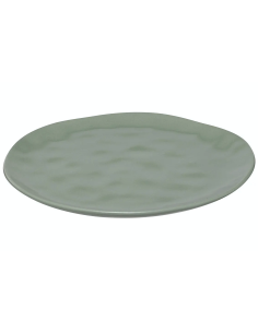 PIATTI: vendita online PIATTO PIANO CM.26 NOE IN PORCELLANA VERDE OLIVA in offerta