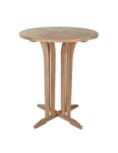 TAVOLI: vendita online TAVOLO BAR TEAK CM.90X90 H.110 IN LEGNO NATURALE MARRONE in offerta