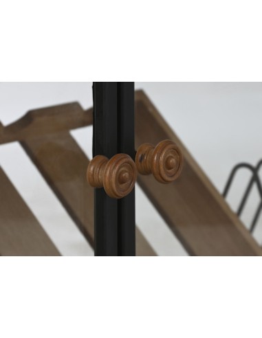 COMPLEMENTI D'ARREDO: vendita online VETRINA PORTA BOTTIGLIE ITEM 102 X 32 X ALTEZZA 60 CM IN METALLO E LEGNO in offerta