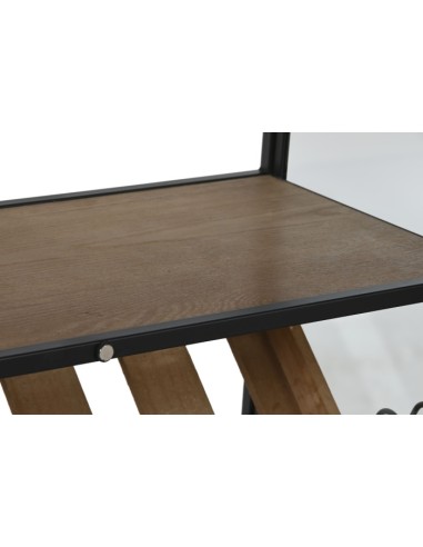 COMPLEMENTI D'ARREDO: vendita online VETRINA PORTA BOTTIGLIE ITEM 102 X 32 X ALTEZZA 60 CM IN METALLO E LEGNO in offerta