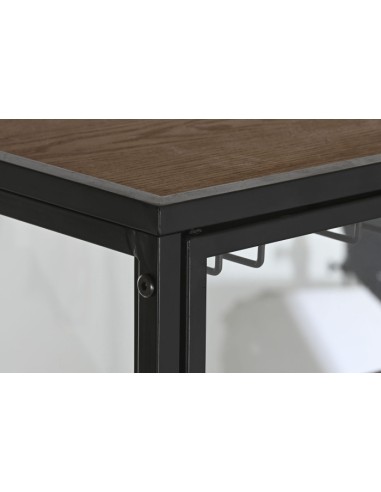 COMPLEMENTI D'ARREDO: vendita online VETRINA PORTA BOTTIGLIE 60 X 33 X ALTEZZA 169 CM IN METALLO E LEGNO in offerta