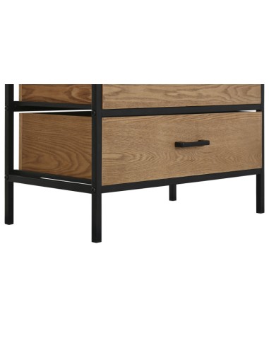 COMPLEMENTI D'ARREDO: vendita online VETRINA PORTA BOTTIGLIE 60 X 33 X ALTEZZA 169 CM IN METALLO E LEGNO in offerta