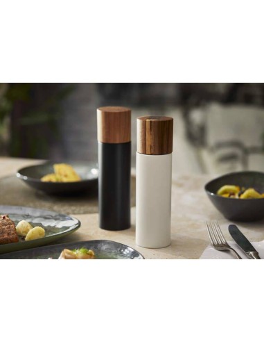 MACINAPEPE-MACINASALE: vendita online MACINA PEPE / SALE LEONE ALTEZZA 20 CM NERO CON MANOPOLA IN LEGNO in offerta