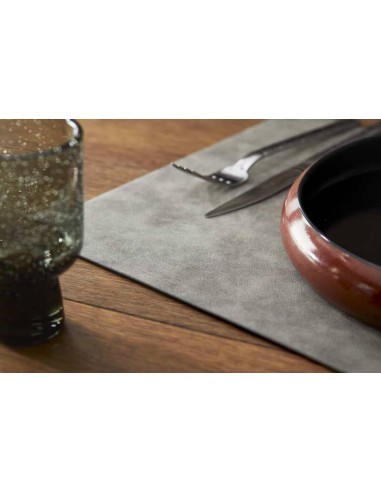 TOVAGLIETTE-RUNNER-SOTTOBICCHIERI: vendita online TOVAGLIETTA TREND LEONE 30 X 43 CM GRIGIO IN ECOPELLE in offerta